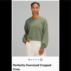 NWT LULULEMON perfectly oversized cropped crew